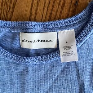 Brand new without tags light blue knit L sweater by Alfred Dunner